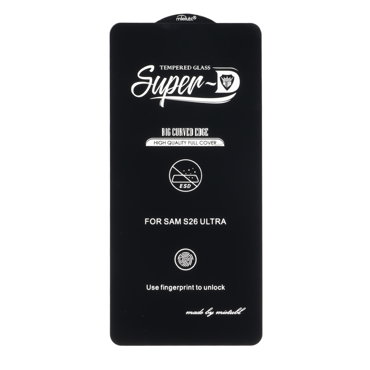 محافظ صفحه نمایش شیشه ای - Full Cover Super D Mietubl - ESD مدل NTC ORG - Samsung Galaxy S26 Ultra